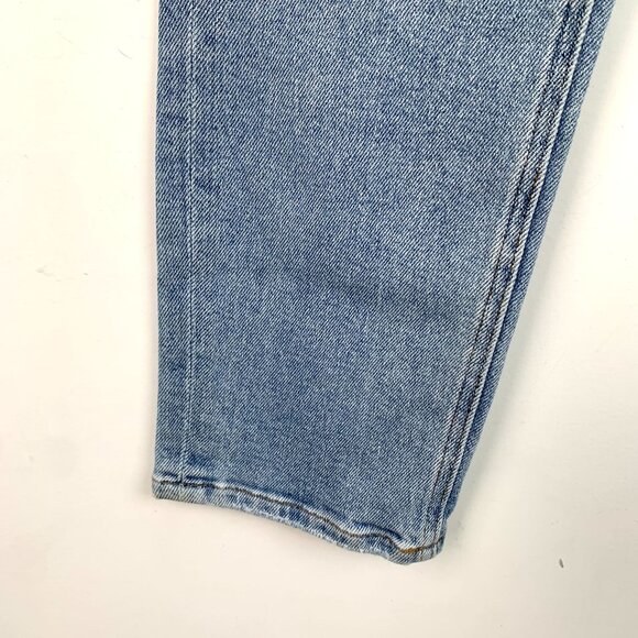 Alexander Wang Womens High-Waisted Straight-Leg Denim Jeans Light Wash - Picture 5 of 8